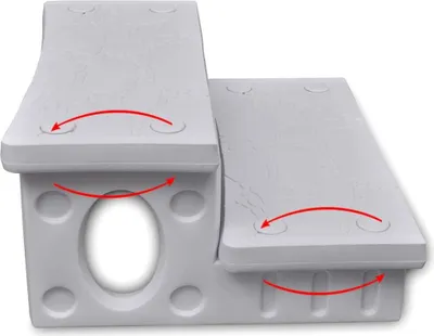 Produktbild von (Design 2026)Whirlpooltreppe Weiß - Poolzubehör HOMMIE 790161