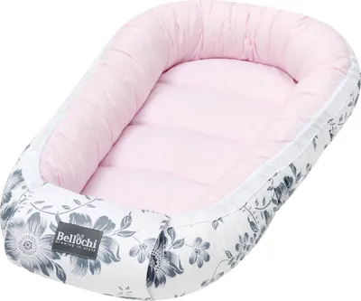 Produktbild von Bellochi Babynest Babynestchen Neugeborene - 100% Baumwolle -   - Baby Kuschelnest - 90x60x12cm - Rosa