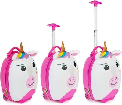 Produktbild von Famanu Trolley Koffer Set, Handgepäck - Kinderkoffer Trolley