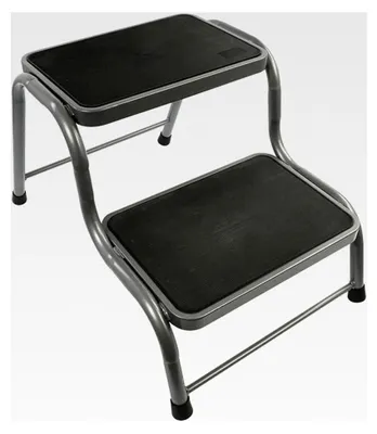 Produktbild von Doppel Trittstufe XL Grau 38 cm hoch, bis max. 150 kg