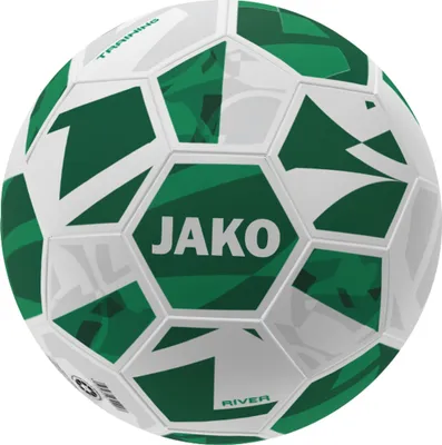 Image de Jako River (Size 4) Ballon D'entraînement - Blanc / Vert  | Taille: 4