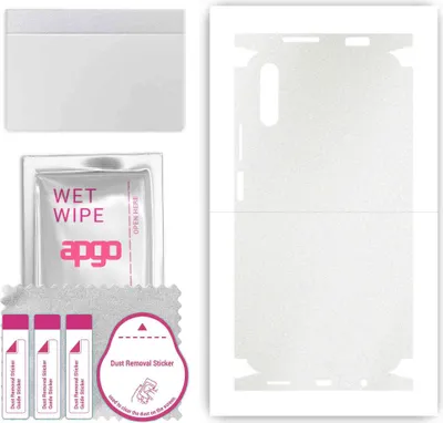 Produktbild von apgo Rückseite + Seiten Schutzfolie, Skin, kompatibel mit Honor 9X, Hinten Displayschutzfolie aus Vinylfolie, kratzfest, einfache Montage - Matt Transparent