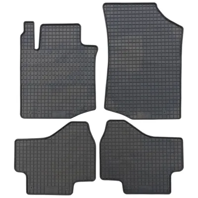 Produktbild von für Peugeot 107 ab 07/2005-06/2014 Passform PETEX Gummimatten 4-teilig schwarz Allwettermatten Gummifußmatten