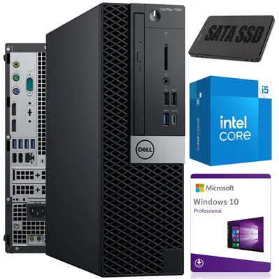 Produktbild von Komputer PC Dell DELL OPTIPLEX 7060 SFF | Intel i5-8500 | 16 GB DDR4 | 1000 GB SSD | Win10 | Klasa A