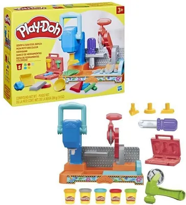 Image de Play-Doh Mon Petit Constructeur. Coffret avec pâte à modeler.