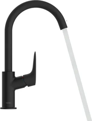 Zdjęcie produktu dla hansgrohe Logis bateria umywalkowa, obrotowa wylewka, ComfortZone210, wyciągana wylewka, występ 154 mm, 71130670