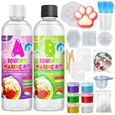 Immagine prodotto di Kit per la creazione di oggetti "squishy" in silicone liquido - Bianco, 500g
