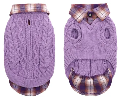 Productafbeelding van Hondentrui Gehaakt - Warm en Comfortabel Lila S
