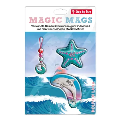 Obrázek produktu pro Step by Step doplňky ke školním aktovkám Magic Mags Set (3 kusy) Dolphin Lana multicolor