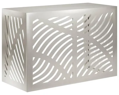Zdjęcie produktu dla vidaXL Osłona klimatyzacji srebrna 90 x 40 x 60 cm stal nierdzewna