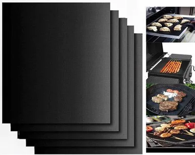 Obrázek produktu pro 5 kusů – teflonová podložka – grilovací podložka – ochranná grilovací podložka – podložka na grilování – grilovací příslušenství