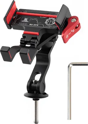 Produktbild von Fahrrad-Telefonhalter, Lenkervorbauhalterung, leichte Aluminiumlegierung, 360-Grad-Drehung, rutschfest, universeller Fahrrad-Handyhalter
