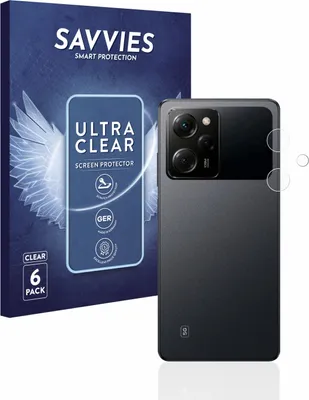 Produktbild von 6x Für Xiaomi Poco X5 Pro (NUR Kameraschutz) Schutzfolie Savvies Displayschutz Display Schutz Folie Klar Transparent