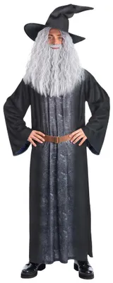 Image de Smiffys - Costume de sorcière unie pour hommes/femmes, Halloween, modèle SM3986 (Taille XL) (Noir)