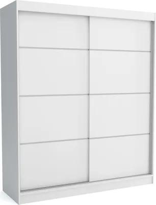 Produktbild von Moderner Schiebetürenschrank BOB 180 cm (WEISS)
