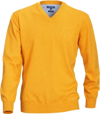 Produktbild von REDMOND Casual Herren Pullover Langarm V-Neck Comfort Sonnengelb L
