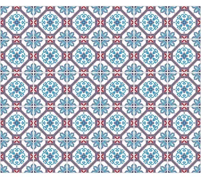 Produktbild von Selbstklebende Fliesenaufkleber für Küche und Bad – 30 Fliesenaufkleber – 30 Aufkleber 10 x 10 cm