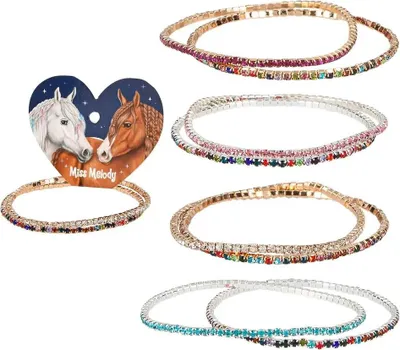 Produktbild von depesche vertrie Miss Melody Strassarmbänder Set verschiedene Farben