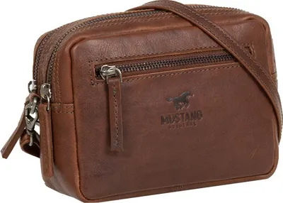 Image de MUSTANG Cuir sac à épaule bandoulière Catania Crossbody Brown brun