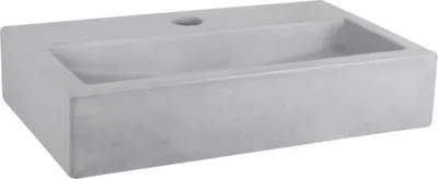 Produktbild von Differnz Handwaschbecken Flat 38 x 24 cm grau mit Beschichtung 38.005.38