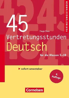 Produktbild von Vertretungsstunden 5.-10. Schuljahr. 45 Vertretungsstunden Deutsch