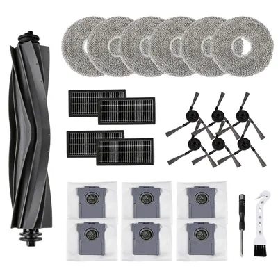 Produktbild von 25er-Pack Zubehör für Dreame X40 Ultra Complete / L40 Ultra / L10s Ultra Gen 3 Saugroboter.Hauptbürste, Filter, Wischpads, Seitenbürsten,Staubbeutel