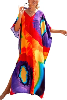 Produktbild von Langer Strandkleid im Kimono-Stil