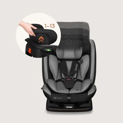 Produktbild von Lionelo Autokindersitz Aart i-Size ab Geburt bis 12 Jahre, 40-150 cm, Breiter Anpassungsbereich Ein zusätzlicher Seitenschutz R129/03 - Grau