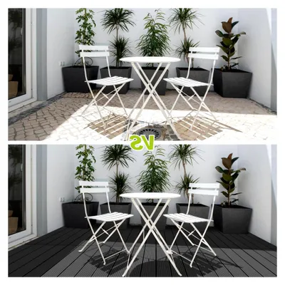 Produktbild von 24er Set WPC Terrassenfliesen, 30x60cm Balkonfliesen, für 4m², Bodenbelag mit Drainage, wasserfest und korrosionsbeständig, für Balkon und Terrasse, Anthrazit
