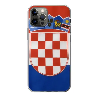 Produktbild von MuchoWow® Handyhülle Schutzhülle Hülle für iPhone 12 Pro Foto der kroatischen Flagge Silikon Softcase Handy Hülle - Abdeckung
