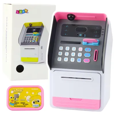 Produktbild von Lean Atm Safe Spardose Pin-Karte Rosa