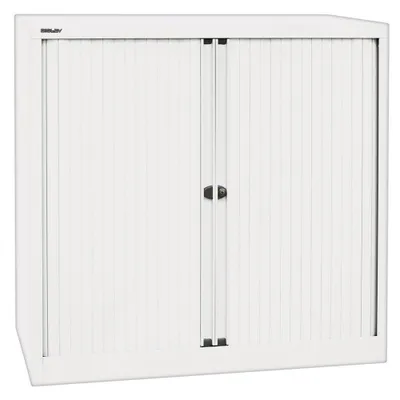 Produktbild von BISLEY Rollladenschrank EuroTambour Maße: 100 x 103 x 43 cm (B x H x T) Anzahl der Fachböden: 2 Fachböden