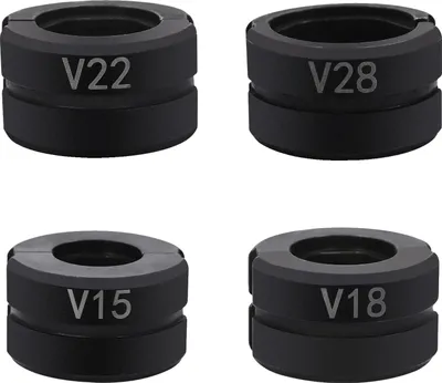 Obrázek produktu pro Krimpovací vložky, odolný ocelový materiál, kompatibilní s většinou kleští, černé