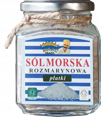 Zdjęcie produktu dla Sól morska rozmarynowa - 120 g - w płatkach