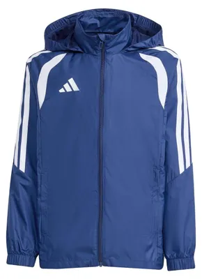 Imagen del producto de Chaqueta cortavientos adidas Tiro 26 League, modelo 140, color azul marino/blanco