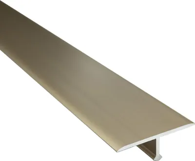 Produktbild von Alu T-Profil Übergangsschiene Übergangsprofil Laminat L90cm 27mm gold