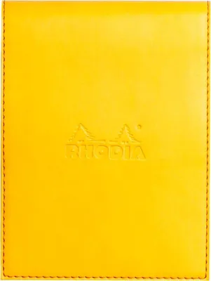 Produktbild von Rhodia Notepad cover + notepad N°12, Einfarbig, Gelb, 80 Blätter, Matt, 80 g/m², Liniertes Papier