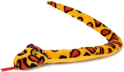 Produktbild von Plüschtier Schlange 100 cm, gelb rot, Kuscheltiere Stofftiere Schlangen Reptilien Kriechtiere