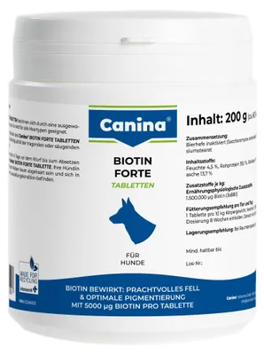 Zdjęcie produktu dla Canina Biotyna Forte Tabletki 200g