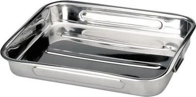 Produktbild von Famanu Bratpfanne 41 cm aus Edelstahl mit Deckel - Silber