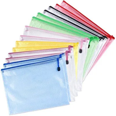 Produktbild von Dokumententasche A5, Plastik, mit Reißverschluss, für Schule, Büro