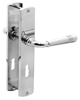 Produktbild von Türbeschlag 1383 Helena LS BB Chrom Türdrücker Türklinke Türgriffe