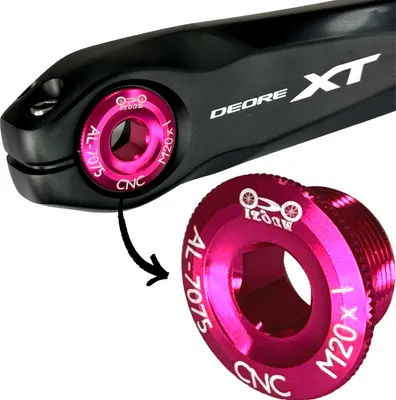 Produktbild von F26 M20x1 Kurbelschraube passend für Shimano Hollowtech II Pink