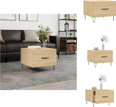 Produktbild von vidaXL Couchtisch Sonoma-Eiche 50x50x40 cm Holzwerkstoff - Couchtische