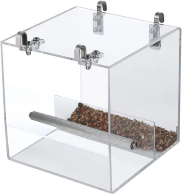 Produktbild von Vögel-Futterspender Automatische Vogelfütterung, kein Durcheinander, Vogelkäfig, Haustier-Futterstation, Samen-Futterbehälter für Sittiche, Kanarienvö