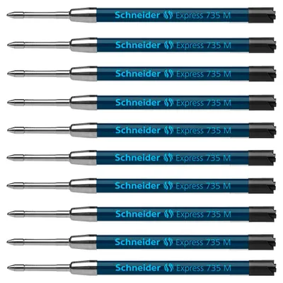 Produktbild von Schneider - Ballpinfüllung 735 Express M schwarz | 10 Stück