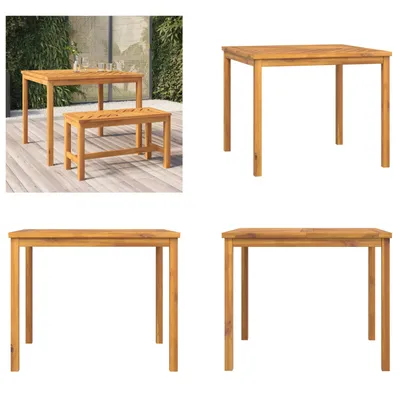 Zdjęcie produktu dla vidaXL Stół ogrodowy 90x90x74 cm z litego drewna akacjowego - Stół ogrodowy - Stoły ogrodowe - Stół - Stół ogrodowy