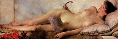 Zdjęcie produktu dla Sir Lawrence Alma-Tadema Art Print Image - Tepidarium, 1881 (30 x 91 cm)