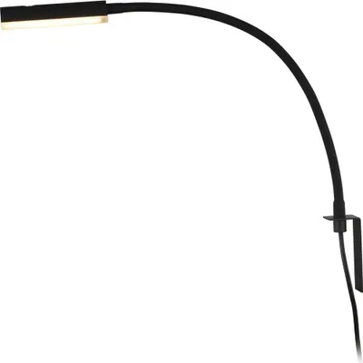 Produktbild von Lindby LED-Leselampe Flexola, schwarz, eckig, Stecker