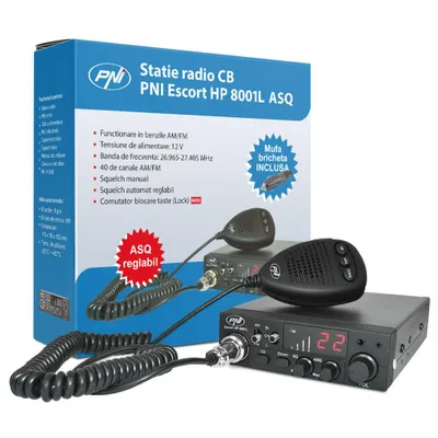 Obrázek produktu pro Bezdrátové CB PNI Escort HP 8001L ASQ obsahuje sluchátka s mikrofonem HS81L